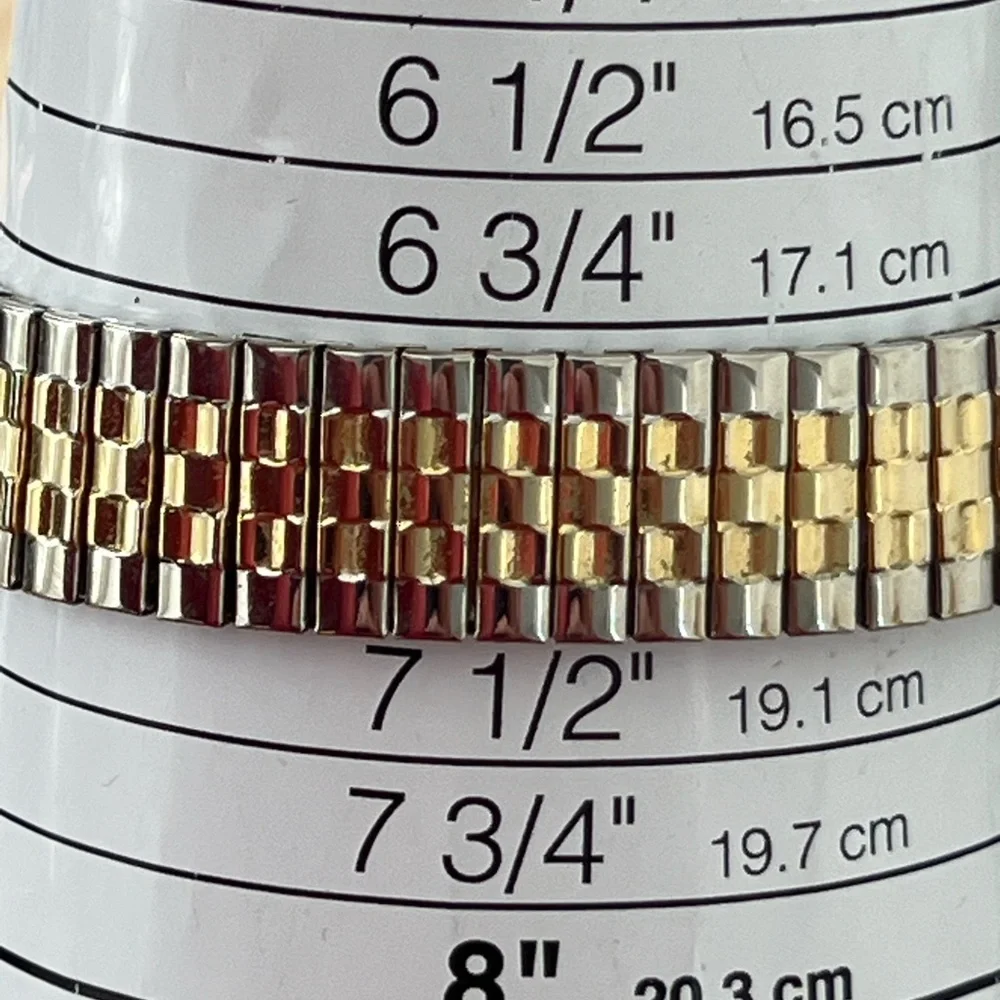 Seiko Automatic 17 Jewels Vintage Men’s Watch Two-Tone Bracelet Gold Dial